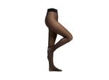 Feinstrumpfhose S.OLIVER Thermostrumpfhose 80 DEN 1er Pack, Damen, Gr. 44/46, schwarz dots, 50% Polyester, 40% Polyamid, 10% Elasthan, Strumpfhosen Feinstrumpfhose