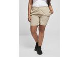 Urban Classics - Pantaloncini Da Donna In Nylon Increspato, Cemento - Xl