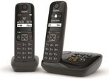 Telefono Cordless Duo Dect Nero Con Segreteria Telefonica Gigaset As690Aduonoir
