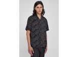 PáNská KošIle Urban Classics Viscosa Aop Resort Shirt Blackflower - Xxl