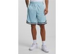 Urban Classics TB243 | Stripes Mesh Shorts S Bis 3XL - Farbe: Oceanblue/Black/White - GrößE: M