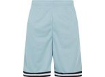 Urban Classics TB243 | Stripes Mesh Shorts S Bis 3XL - Farbe: Oceanblue/Black/White - GrößE: L