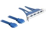 Delock 82974 Slotblech Delock 4X USB3.0 A