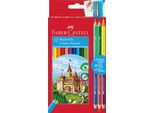 Faber-Castell 110312 Matite Colorate Eco + 3 Bicolore Assortite