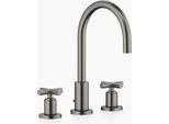 Dornbracht Tara MéLangeur De Lavabo à Trois Trous Avec Garniture D'éCoulement, Bec Pivotant à 360°, Saillie 165Mm, 20713892-99, 20713892-99