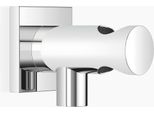 Coude De Raccordement Mural Dornbracht Avec Support De Douche IntéGré, Rosace CarréE 60X60Mm, 28490970-00, 28490970-00