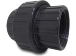 Raccordo A Vite Profec PVC-U Filettatura Femmina X Filettatura Femmina 1 1/4 (5/4) Di Pollice, 10 Bar, Grigio