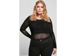 Corpo Urban Classics Ladies Flock Lace Body Nero - 3XL