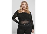 DáMské Corpo Urban Classics Ladies Flock Lace Body Nero - Xxl