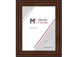 Cornice In Legno Mendeframes H017 Nussbaum Con Bordo Oro 70X70 Cm
