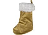 Clayre & Eef Calza Di Natale Calza Di Natale 45 Cm Marrone Sintetico