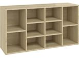 Vidaxl Panca Per Scarpe In Rovere Sonoma 103X30X55 Cm Materiale A Base Di Legno