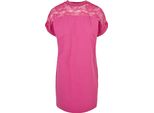 Urban Classics Donna - Abito Camicia In Pizzo Rosa - M