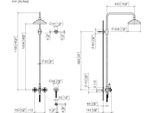 Dornbracht Madison Showerpipe Avec Mitigeur De Douche, Sans Douchette à Main, Saillie De La Douchette à Main 420Mm, 26632360-08, 26632360-08