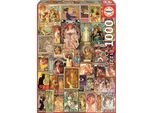 Educa 19258 Art Nouveau Collage Puzzle 1000 Pezzi