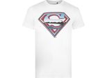 Superman - Maglietta Logo Da Uomo TV314 (L) (Bianco)