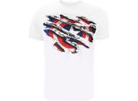 Capitan America - Maglietta Da Uomo TV716 (Xl) (Bianco/Blu/Rosso)