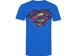 Superman - Maglietta Logo Da Uomo TV432 (Xl) (Blu Royal)