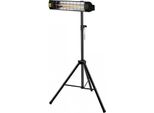 Treppiede Per Riscaldatore Elettrico - 1,1 - 1,8 M - Nero