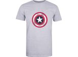 Captain America - T-Shirt Da Uomo TV298 (S) (Grigio)