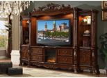 Parete Attrezzata Tv A Muro In Legno Stile Barocco Scaffale Classico Mobile Soggiorno Nuovo