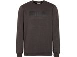 Fila Felpa Unisex - Felpa Barbian, Rundhals, Langarm, Logo-Print Dunkelgrau Xs
