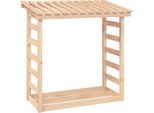 Porta Legna Da Ardere 108X64,5X110 Cm In Legno Di Pino Massiccio