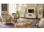 Poltrona Classica Monoposto Barocco Rococò Italiano Imbottito 1 Posto