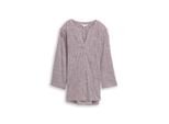 Tom Tailor Damen Bluse Aus Baumwolle, Rot, Uni, Gr. 34
