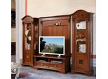 Parete Classica Del Soggiorno Vetrina Credenza Rtv Scaffale Pareti Armadio 4 Pezzi.