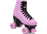 Smj Sport Ladies Classic Retro Roller Skates | ABEC7 Ball Bearing | Pink Girls Classic Roller Skates Inliner Inline Skates | Size 35