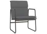 Vidaxl Sedia Lounge Grigia 55X64X80 Cm In Pelle Finta