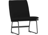 Vidaxl Sedia Lounge Nera 52X75X76 Cm Tessuto