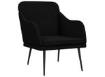 Vidaxl Poltrona Nera 63X76X80 Cm Tessuto