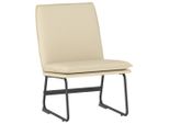 Vidaxl Sedia Lounge Crema 52X75X76 Cm Tessuto