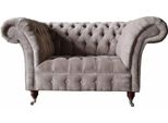 Divano Chesterfield Divano 1 Posto Lusso Tessuto Tessuto Divano Tappezzeria Nuovo