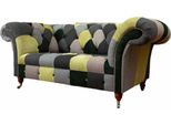 Divano Chesterfield Imbottito 2 Posti Design Tessile Divani Divani Lounge