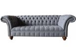 Divano Chesterfield 3 Posti Imbottitura Seduta Tessuto Divano Divano Nuovo