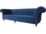 Divano Chesterfield Grande Divano Imbottitura In Velluto Tessile Divani 4 Posti