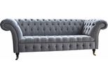 Chesterfield 3 Posti Divano Sedile Tessuto Divani Divani Imbottitura Divano