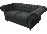 Divano Chesterfield Nero A 2 Posti Tappezzeria Divano Design Divano Tessile
