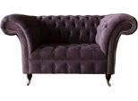 Poltrona Chesterfield In Velluto Monoposto Poltrona Divano Soggiorno Nuovo