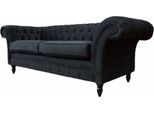 Chesterfield Grigio Nuovo Divano A Tre Posti In Tessuto Design Divano Imbottito Nuovo