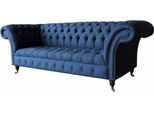 Divano A Tre Posti Lusso Chesterfield 3 Posti Divani Blu Divani Nuovo Divano
