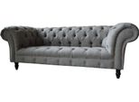 Divano Chesterfield 3 Posti Sedile Imbottito Tessuto Divano Divano Nuovo