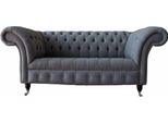 Chesterfield Inglese Per Ufficio Divano Divano 2 Posti Tessile
