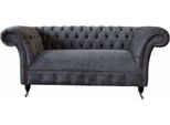 Divano Chesterfield 2 Posti Imbottito In Tessuto Design Divani In Tessuto