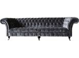 Divano A Quattro Posti Divani A 4 Posti Tessuto Design Moderno Tessuto Poliestere Grigio