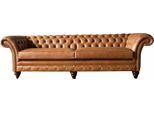 Divano 4 Posti Imbottitura Divano Chesterfield Sedile In Pelle Design Marrone Mobili