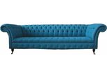 Divani Imbottiti Chesterfield Design Divano Tessile Divano A 4 Posti Design Blu